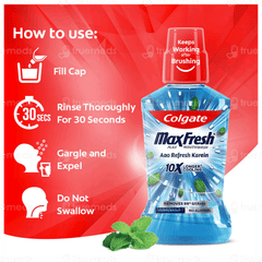 Colgate Maxfresh Plax Peppermint Mouthwash 250ml