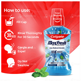 Colgate Maxfresh Plax Peppermint Mouth Wash 250 ML