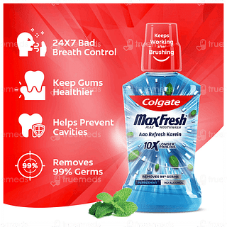 Colgate Maxfresh Plax Peppermint Mouthwash 250ml