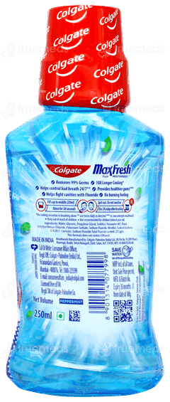 Colgate Maxfresh Plax Peppermint Mouthwash 250ml