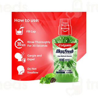 Colgate Maxfresh Plax Fresh Tea Mouthwash 500ml