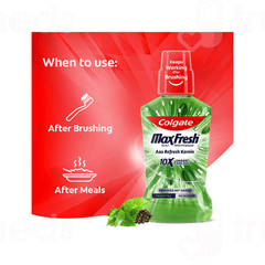 Colgate Maxfresh Plax Fresh Tea Mouthwash 500ml