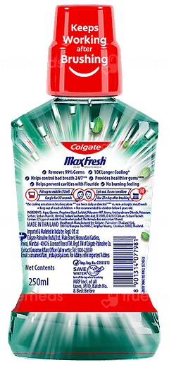 Colgate Maxfresh Plax Freshmint Mouthwash 250ml