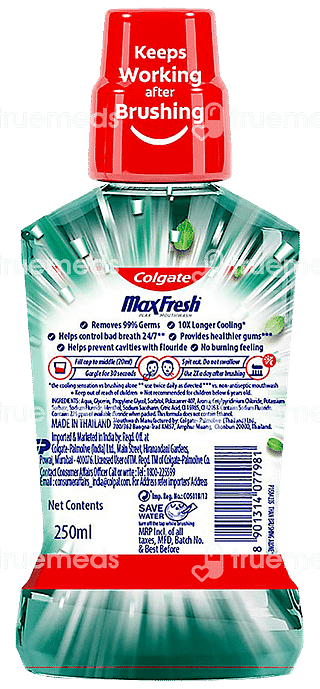 Colgate Maxfresh Plax Fresh Mint Mouth Wash 250 ML