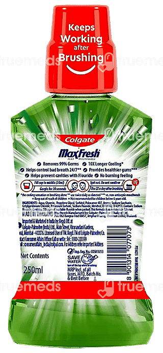 Colgate Maxfresh Plax Fresh Tea Mouth Wash 250 ML