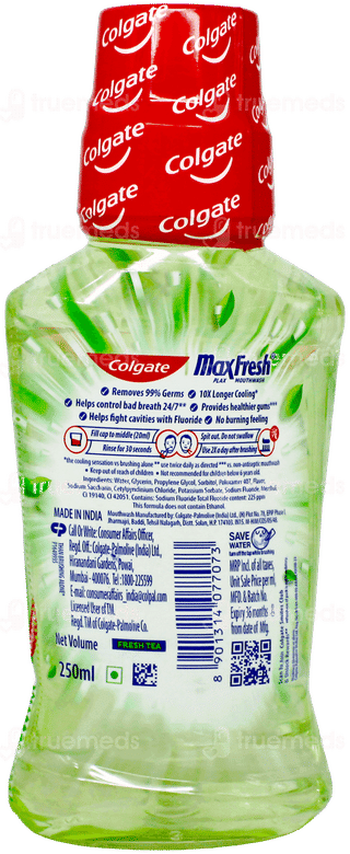 Colgate Maxfresh Plax Fresh Tea Mouthwash 250Ml