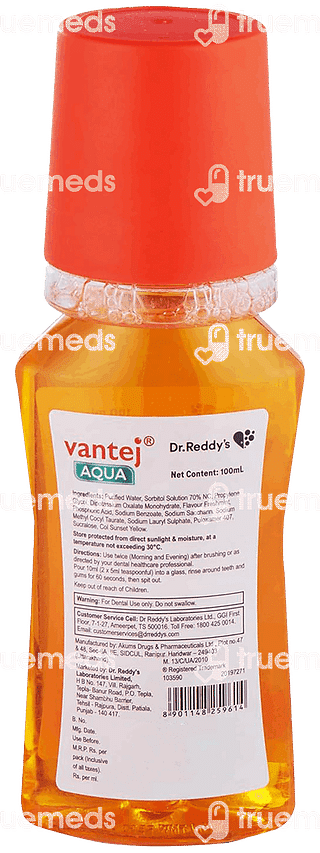 Vantej Aqua Mouth Wash 100ml