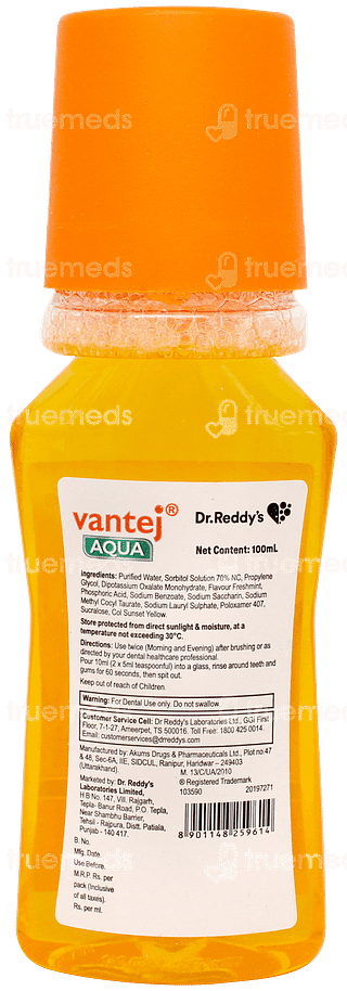 Vantej Aqua Sensitive Teeth 100ml