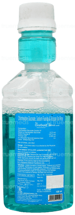Orogard New Fresh Mint Flavour Mouthwash 100Ml Orogard New Fresh Mint Flavour Mouthwash 100Ml