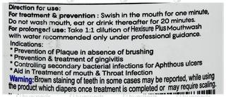 Hexisure Plus Fresh Mint Mouth Wash 100Ml
