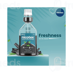 Nicotex Activated Charcoal Mouth Wash 250ml