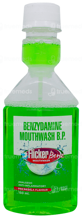 Flicker Benz Pan Masala Flavour Mouthwash 150ml