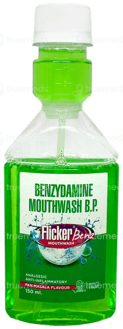 Flicker Benz Pan Masala Flavour Mouthwash 150Ml Flicker Benz Pan Masala Flavour Mouthwash 150Ml