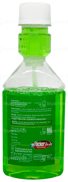 Flicker Benz Pan Masala Flavour Mouthwash 150Ml