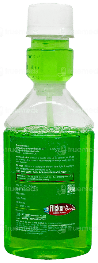 Flicker Benz Pan Masala Flavour Mouthwash 150Ml