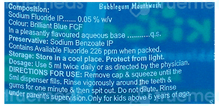 Kidodent Bubblegum Mouth Wash 150Ml