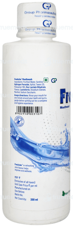 Freshclor + Mint Flavour Mouthwash 200ml
