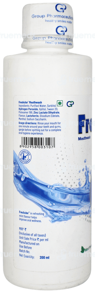 Freshclor + Mint Flavour Mouthwash 200ml
