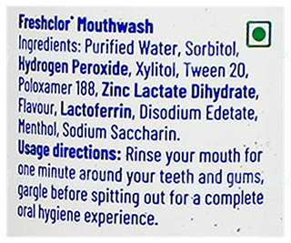 Freshclor + Mint Flavour Mouthwash 100Ml