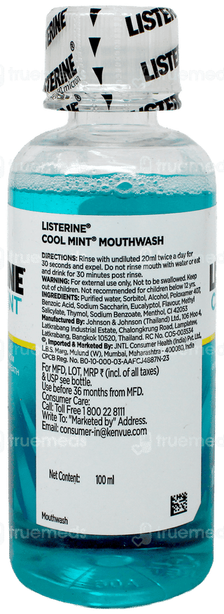 Listerine Cool Mint Mouthwash 100Ml