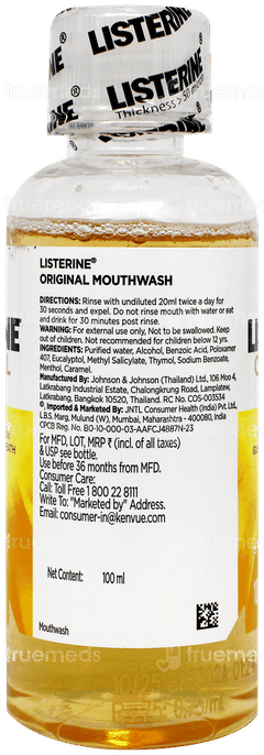 Listerine Original Mouthwash 100Ml