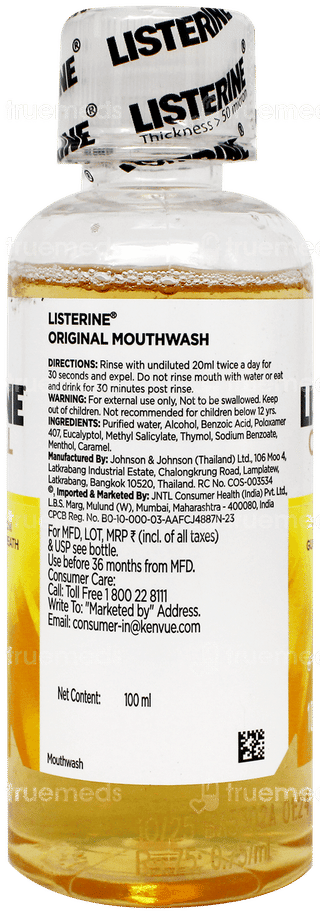 Listerine Original Mouthwash 100Ml