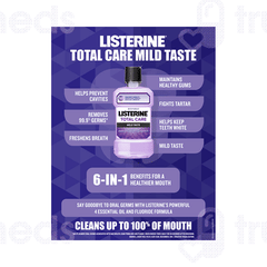 Listerine Total Care Mild Taste Mouthwash 250ml
