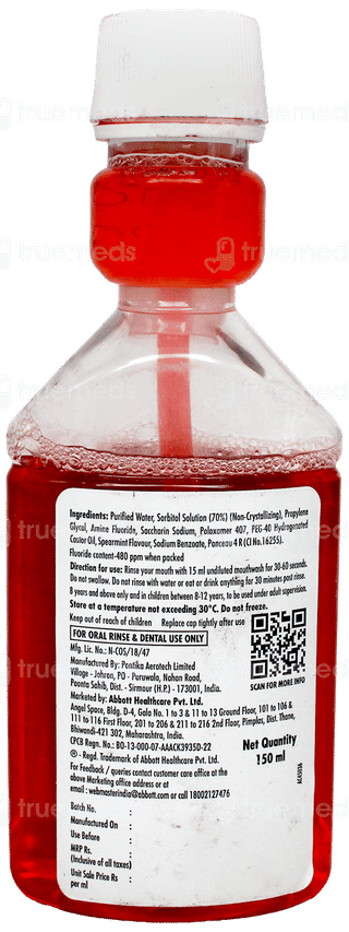 Toothmin Af Spearmint Flavour Mouthwash 150Ml