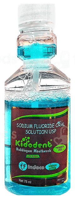 Kidodent Bubblegum Mouthwash 75Ml