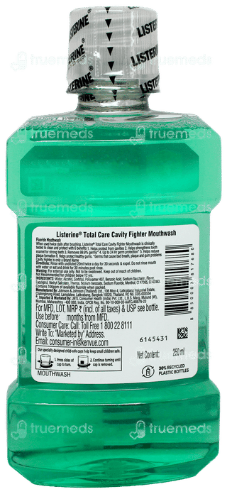 Listerine Total Care Cavity Fighter Mouthwash 250Ml