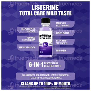 Listerine Total Care Mild Taste Mouthwash 100Ml