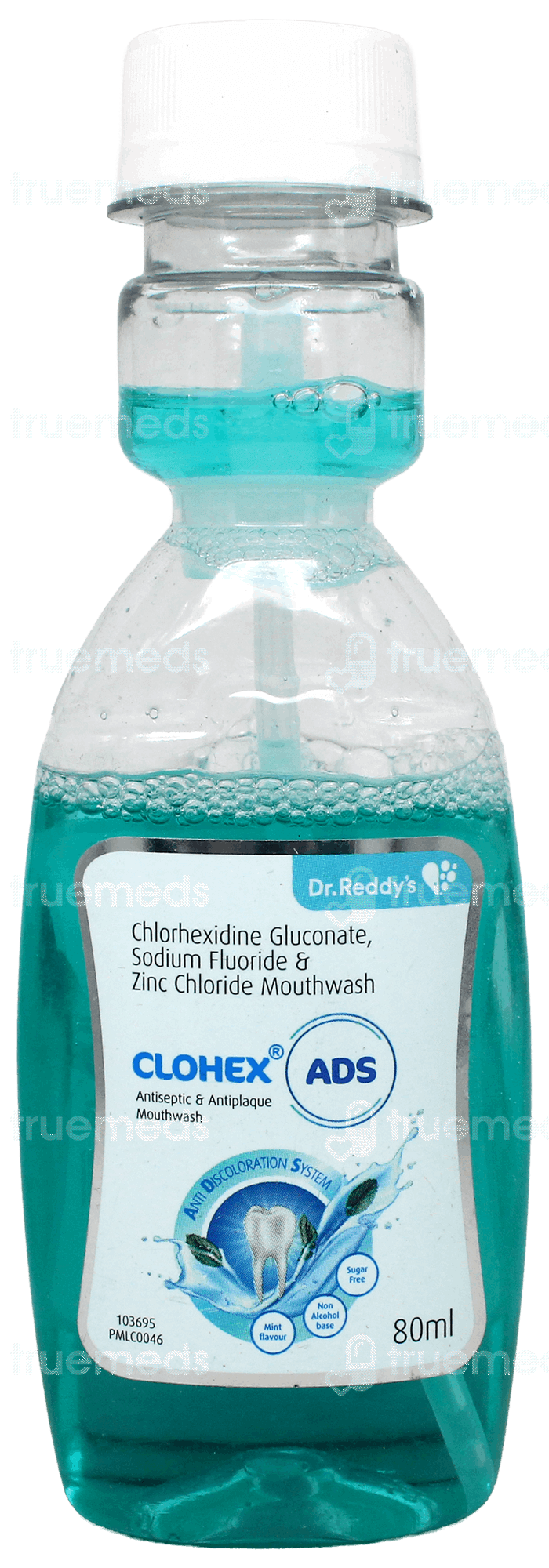 Clohex Clohex Ads Mint Flavour Sugar Free Mouth Wash 80ml - Uses, Side Effects ...