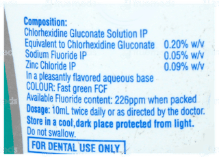 Clohex Ads Mint Flavour Sugar Free Mouth Wash 80Ml
