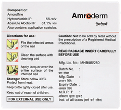 Amroderm Nail Lacquer 2.5ml Amroderm Nail Lacquer 2.5ml