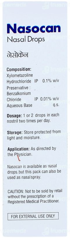 Nasocan Nasal Drops 10ml Nasocan Nasal Drops 10ml