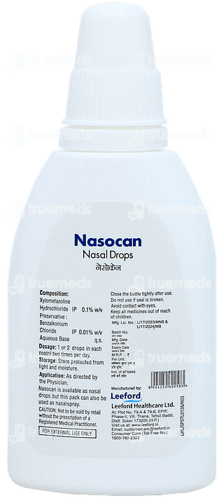 Nasocan Nasal Drops 10ml