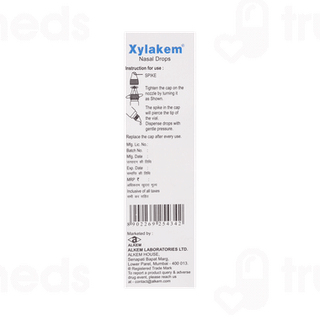 Xylakem 0.1 % Nasal Drops 10 ML