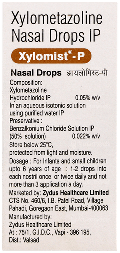 Xylomist P Nasal Drops 10ml