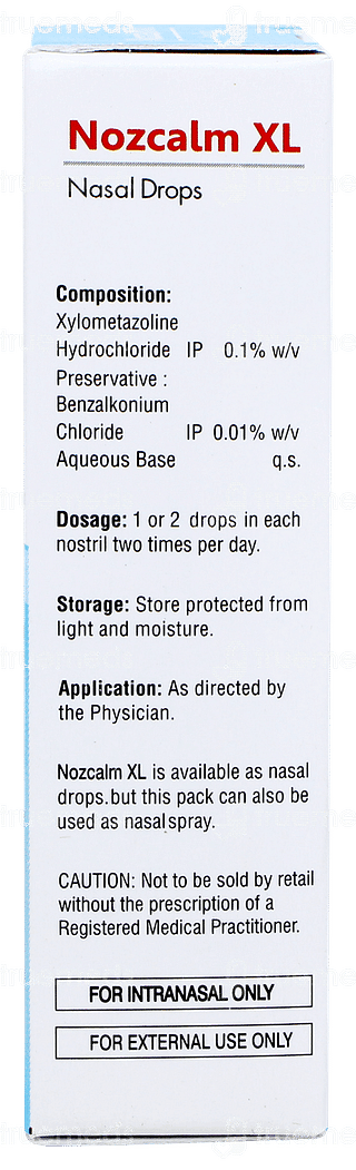 Nozcalm Xl Nasal Drops 10ml