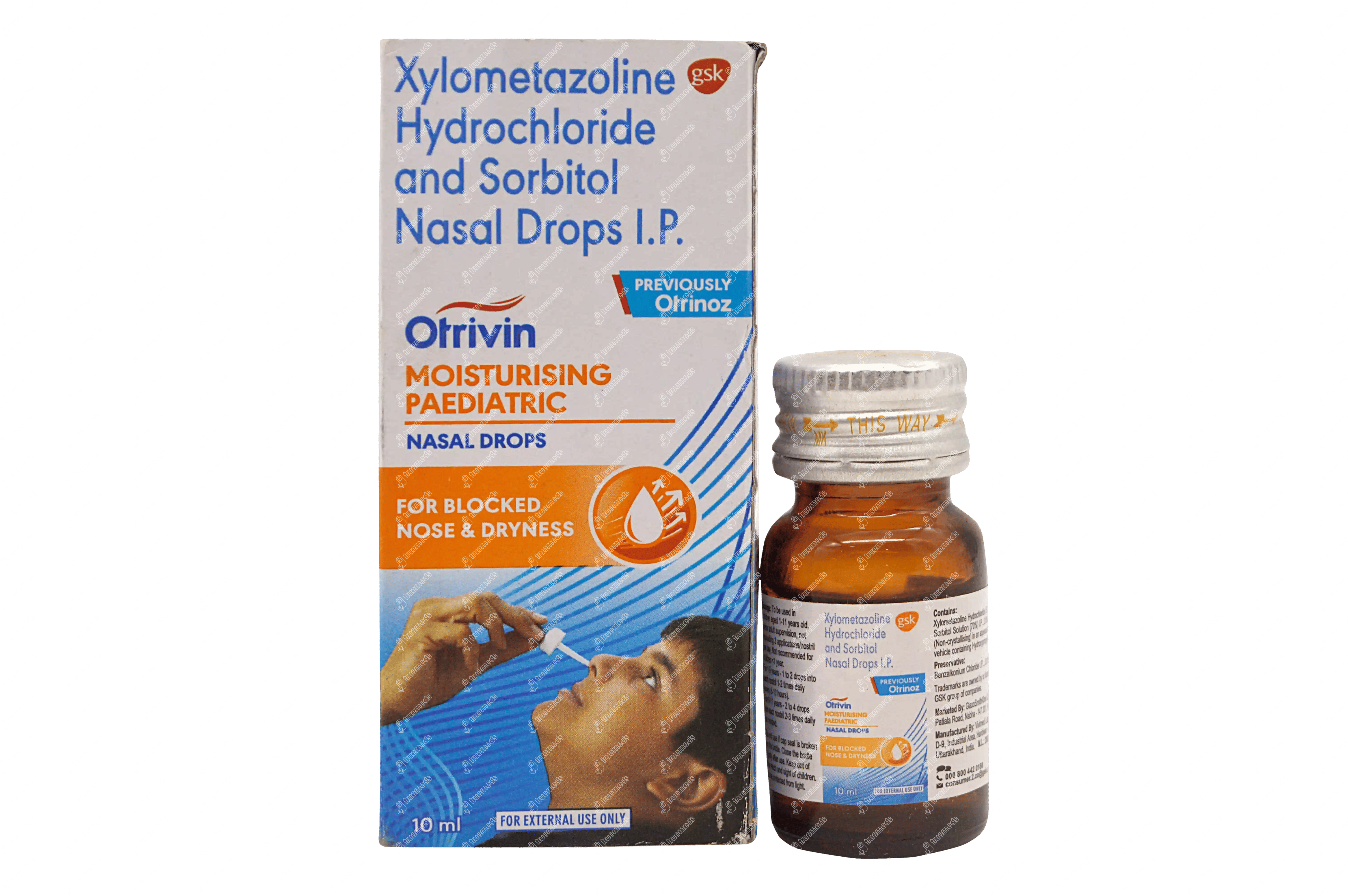 Otrivin Moisturising Paediatric Nasal Drops 10Ml