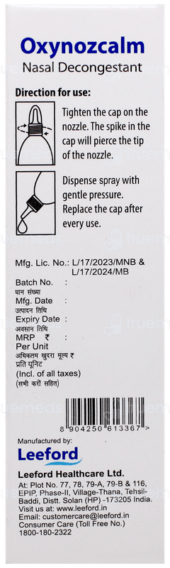 Oxynozcalm Nasal Solution 10Ml