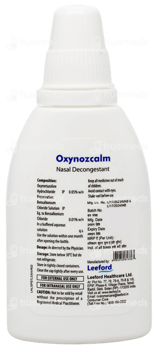 Oxynozcalm Nasal Solution 10Ml
