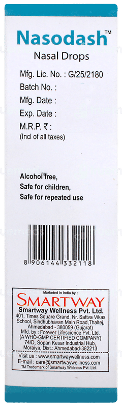 Nasodash Nasal Drops 10ml Nasodash Nasal Drops 10ml