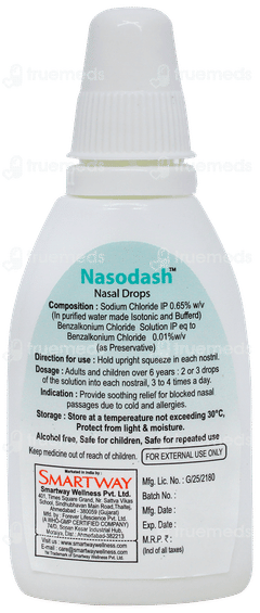 Nasodash Nasal Drops 10ml Nasodash Nasal Drops 10ml