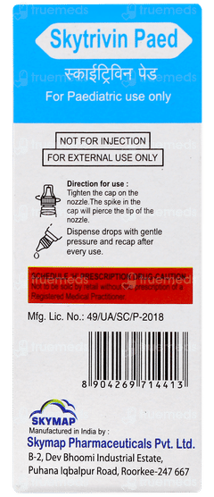 Skytrivin Paed Nasal Drops 10ml Skytrivin Paed Nasal Drops 10ml