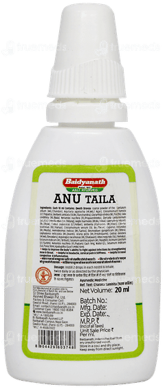 Baidyanath Anu Taila Ayurvedic Nasal Drops 20ml