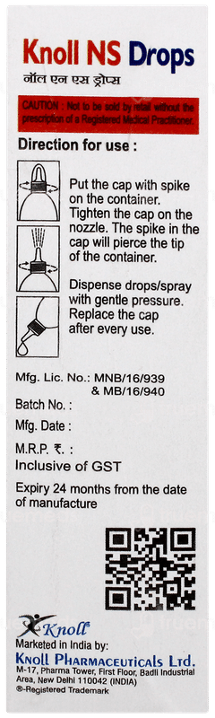 Knoll Ns Nasal Drops 20ml