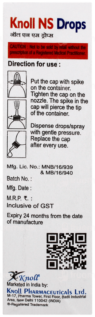 Knoll Ns Nasal Drops 20ml
