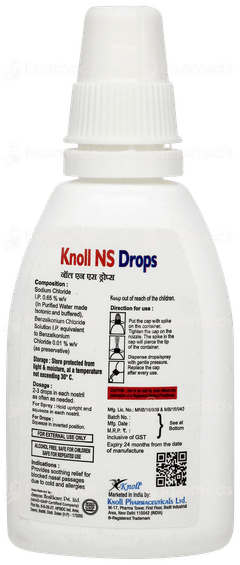 Knoll Ns Nasal Drops 20ml