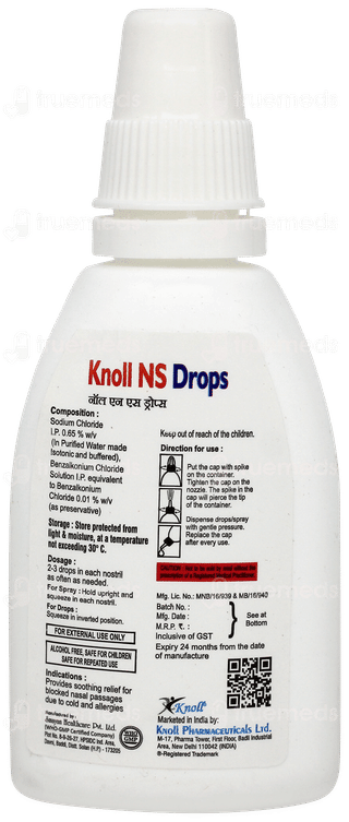 Knoll Ns Nasal Drops 20ml